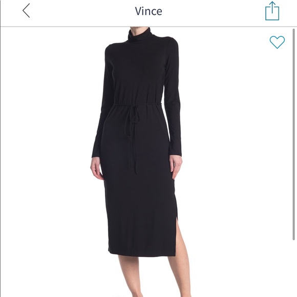Vince Turtleneck midi dress - Sz M - Picture 1 of 6